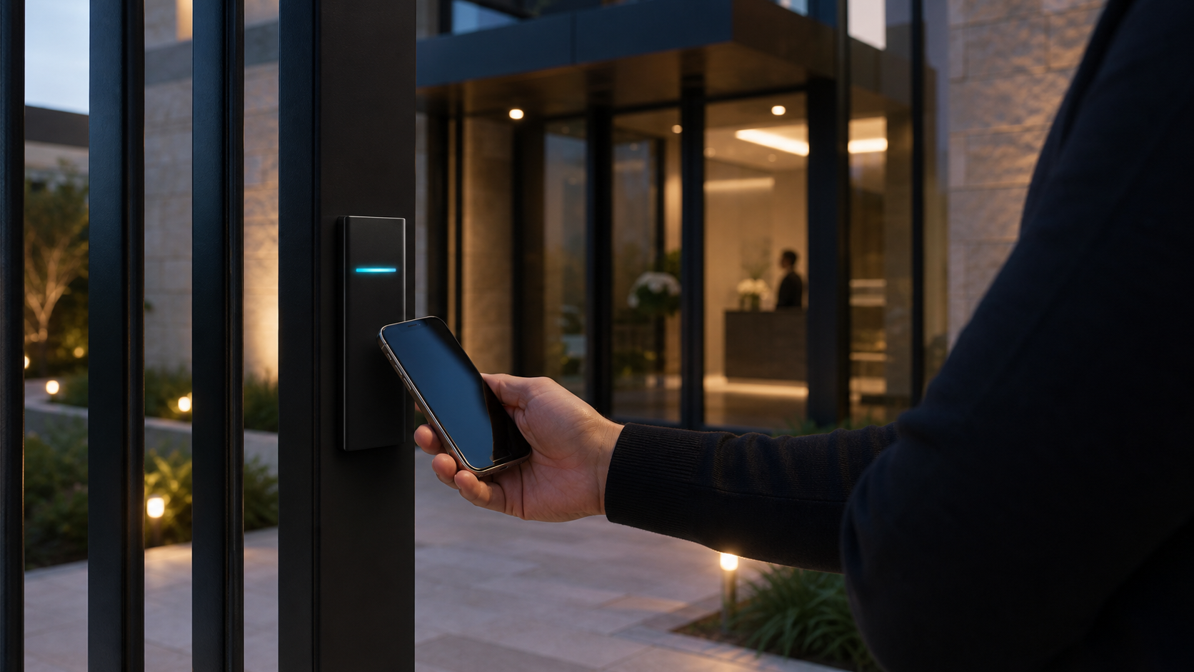 Acceso residencial con smartphone